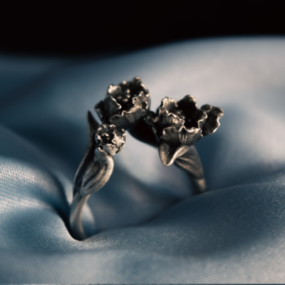 Tulipbouqet4 Blooming Tulips Ring