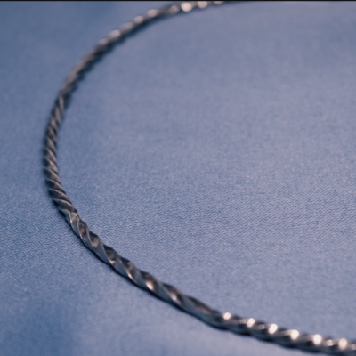 twisted necklace Swirling Pattern Necklace