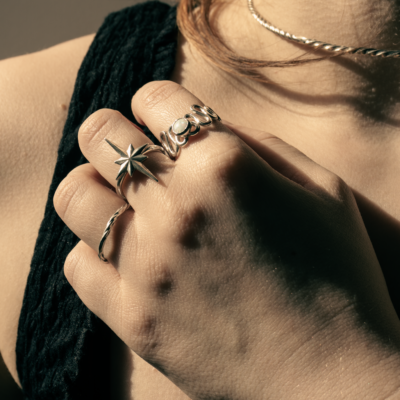 Opal Swirl Ring - 56