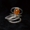 Ancient Amber Ring - 54